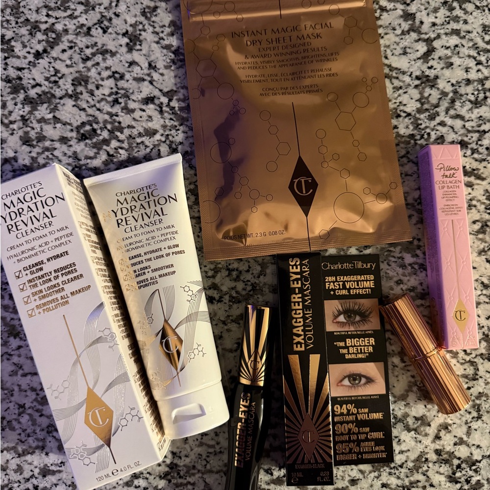 Charlotte Tilbury Cleanser + Mascara + Other